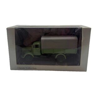 NIB Minichamps Mercedes Benz L3500 Plane Canvas Truck Moss Green 1:43 Model Car